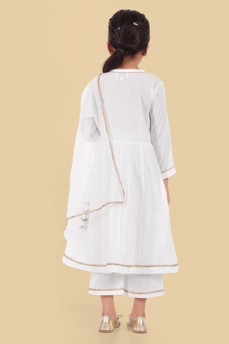 V-neck Offwhite Angrakha Style - Set of 3 - Mera Rang