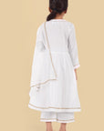 V-neck Offwhite Angrakha Style - Set of 3 - Mera Rang