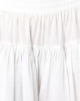 White Smoke White Cotton Dhoti Pants
