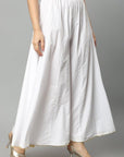 Lavender White Cotton Gota Sharara