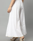 White Smoke White Cotton Gota Sharara