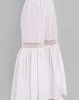 Light Gray White Cotton Hakoba Lace Gharara Pants