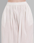 Light Gray White Cotton Harem Pants