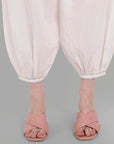 Gray White Cotton Harem Pants