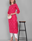 White Cotton Tulip Pants - Mera Rang