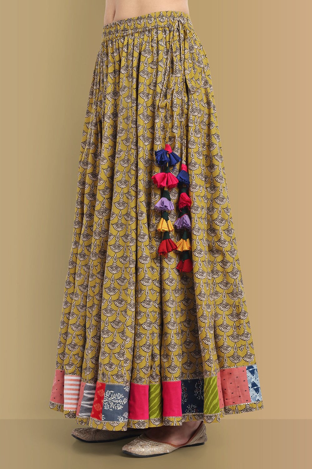Mustard Kali Skirt with Top