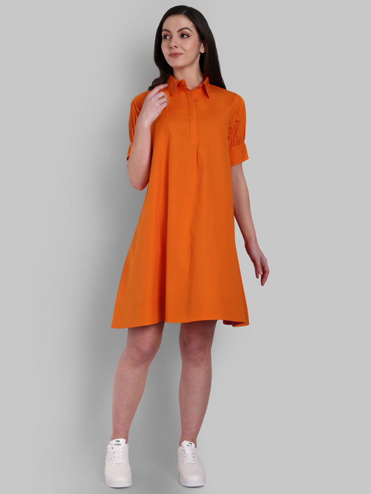 Weekend Dress Burnt Orange