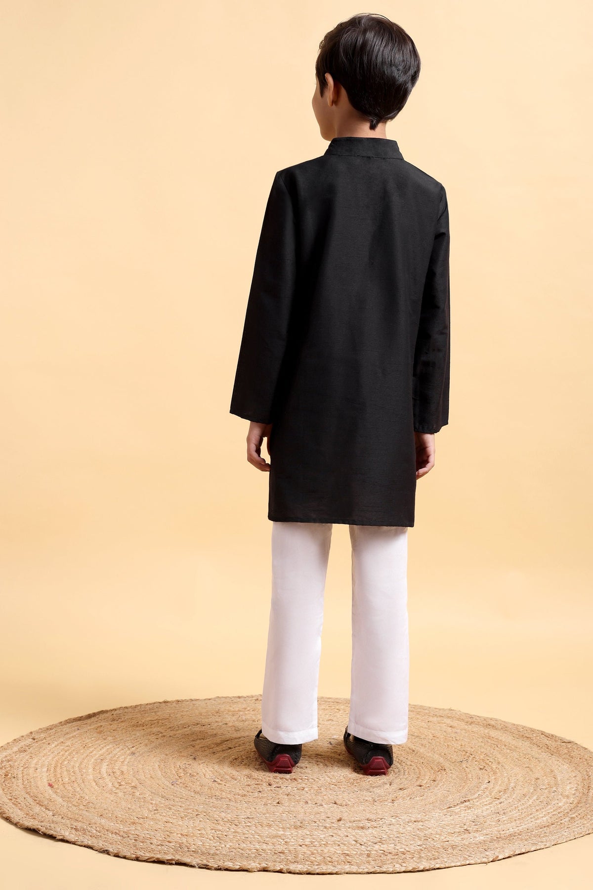 Boys Cotton Silk Embriodery Kurta & Pajama