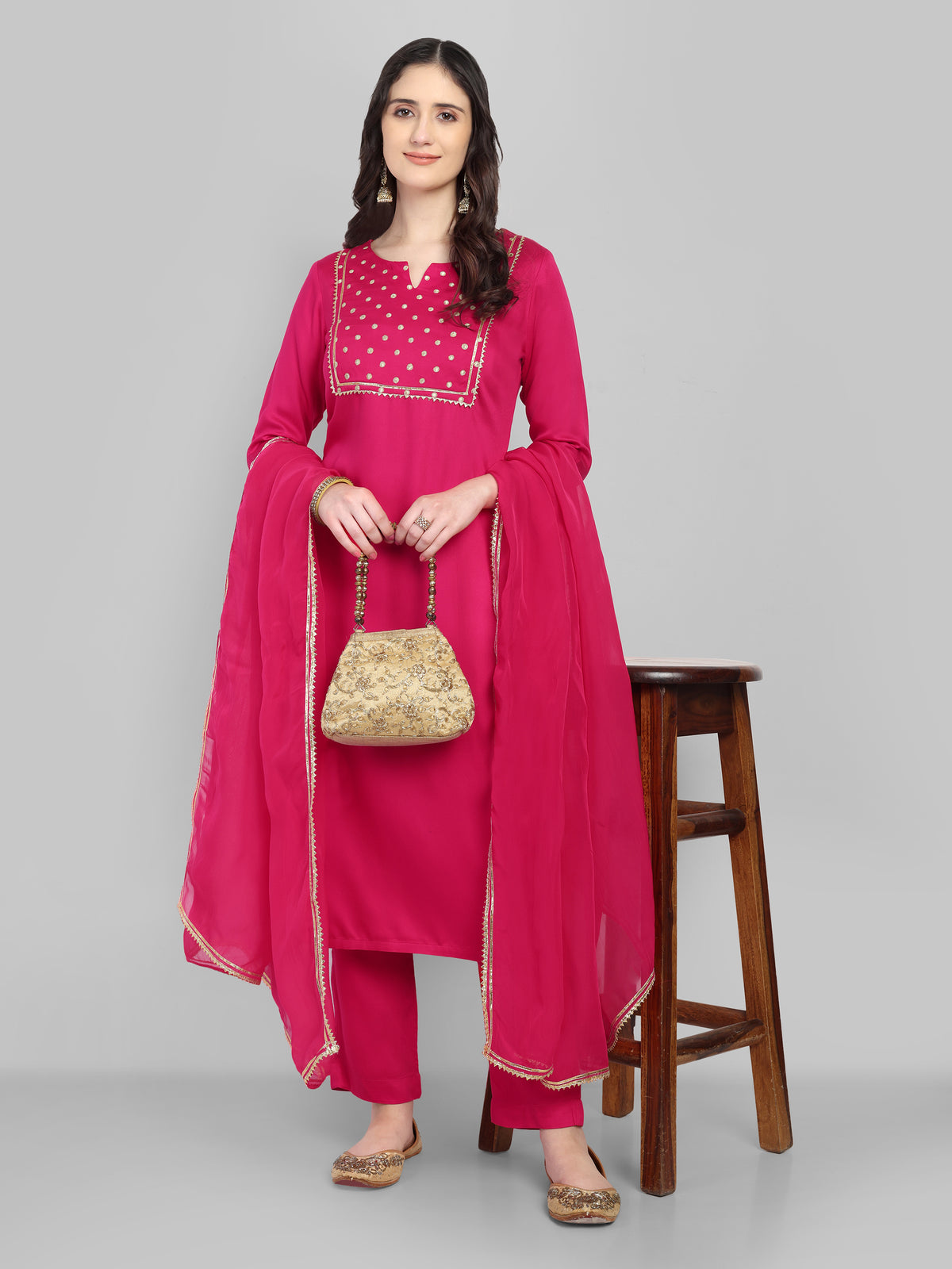 Viscose Silk Long kurta Set of 3