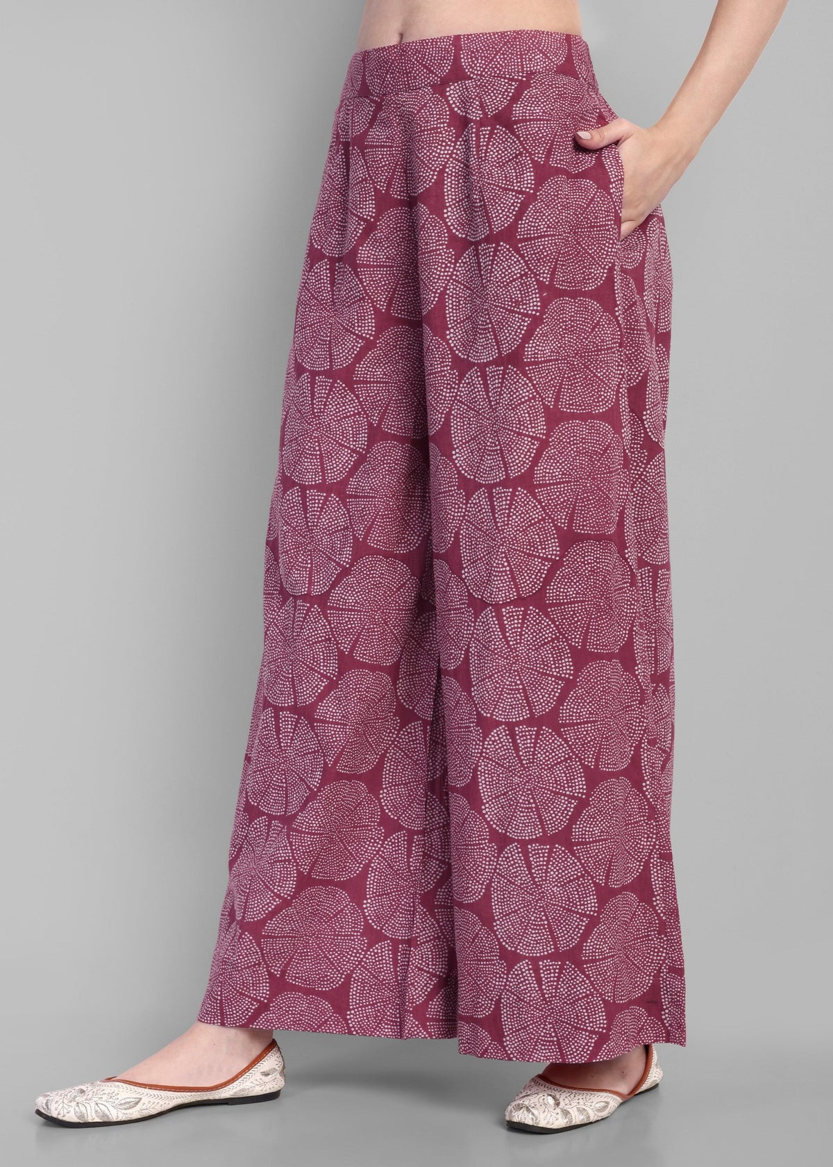 V Neck A Line Kurta and Pant - Set of 2