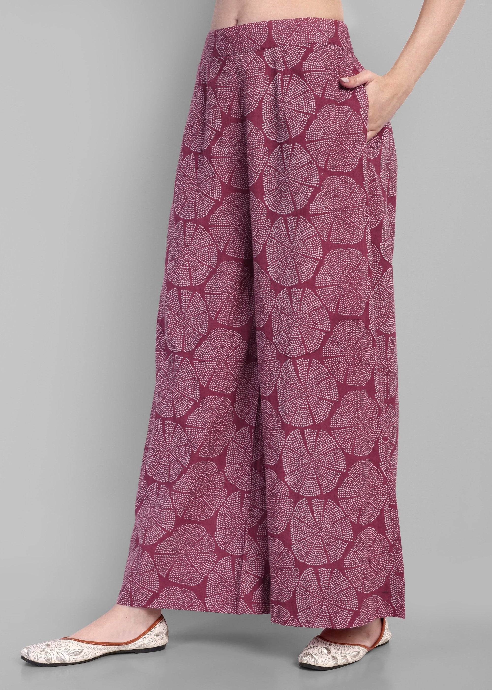 V Neck A Line Kurta and Pant - Set of 2