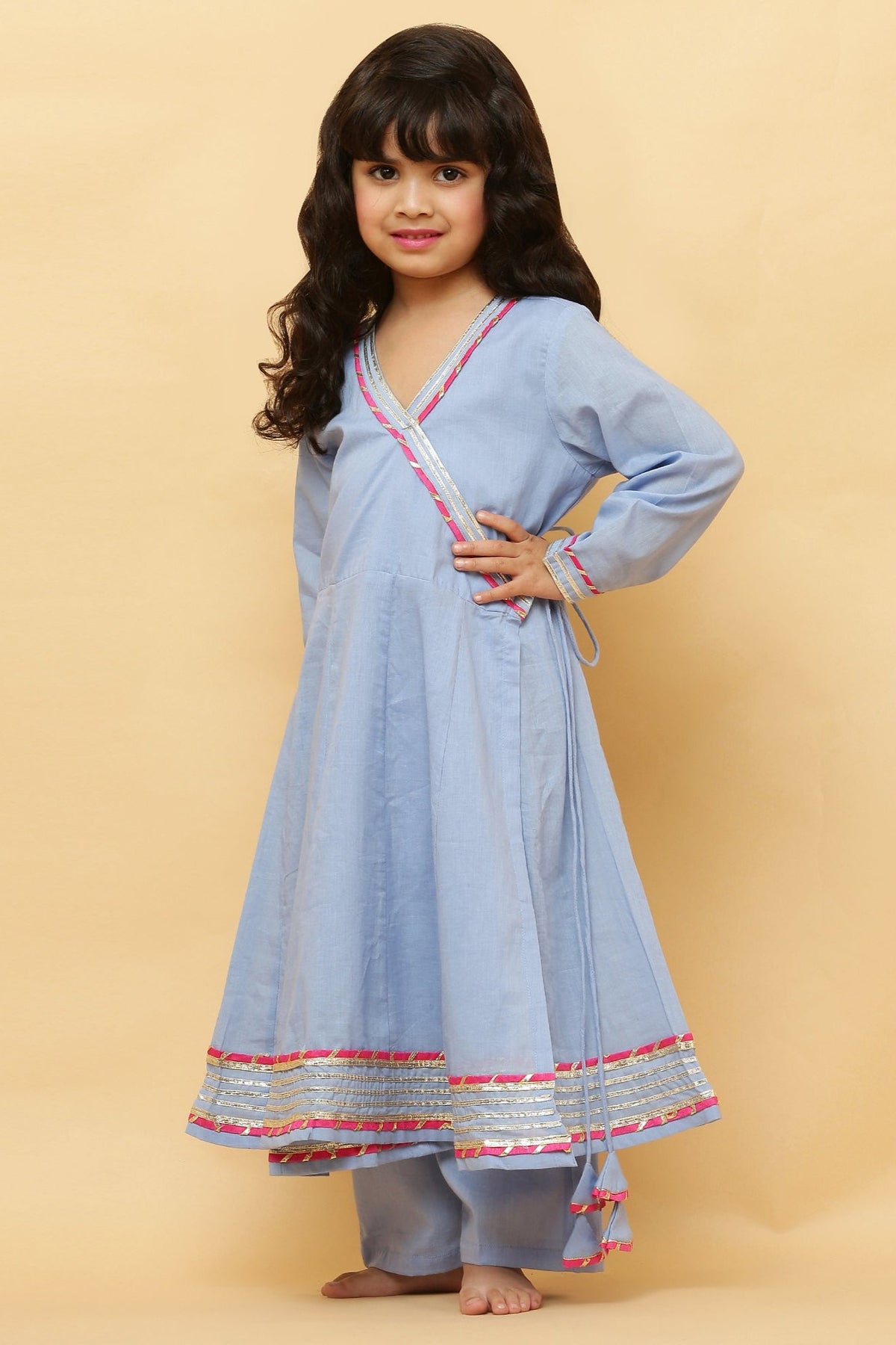 Cotton Designer Girls Wear Anarkali Suit