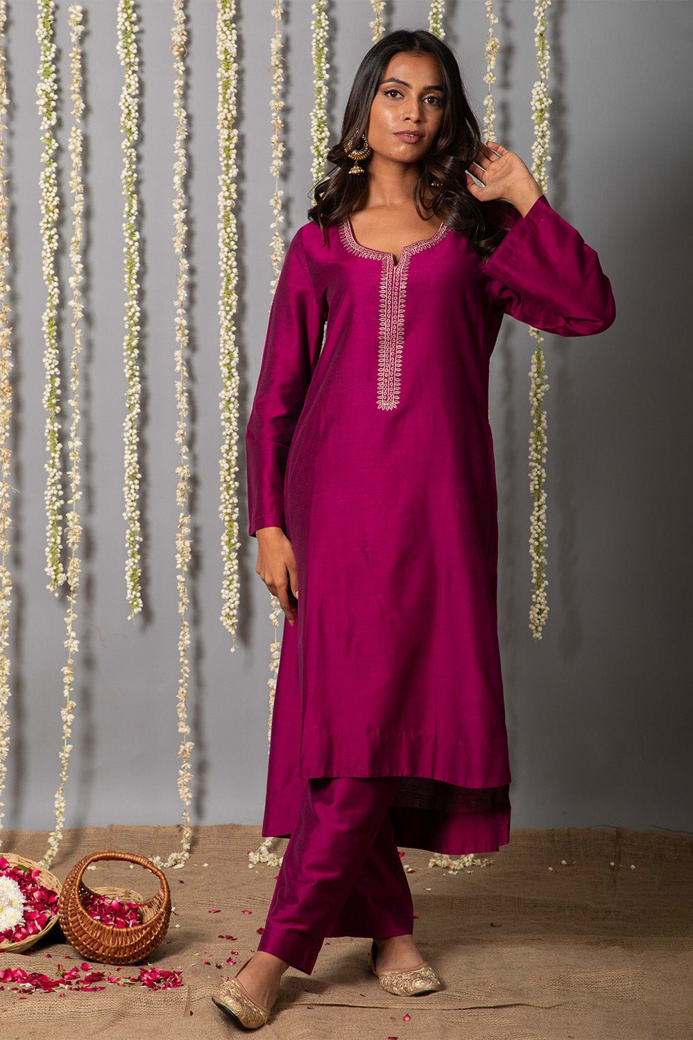 Purple Womens Ethnic Sets