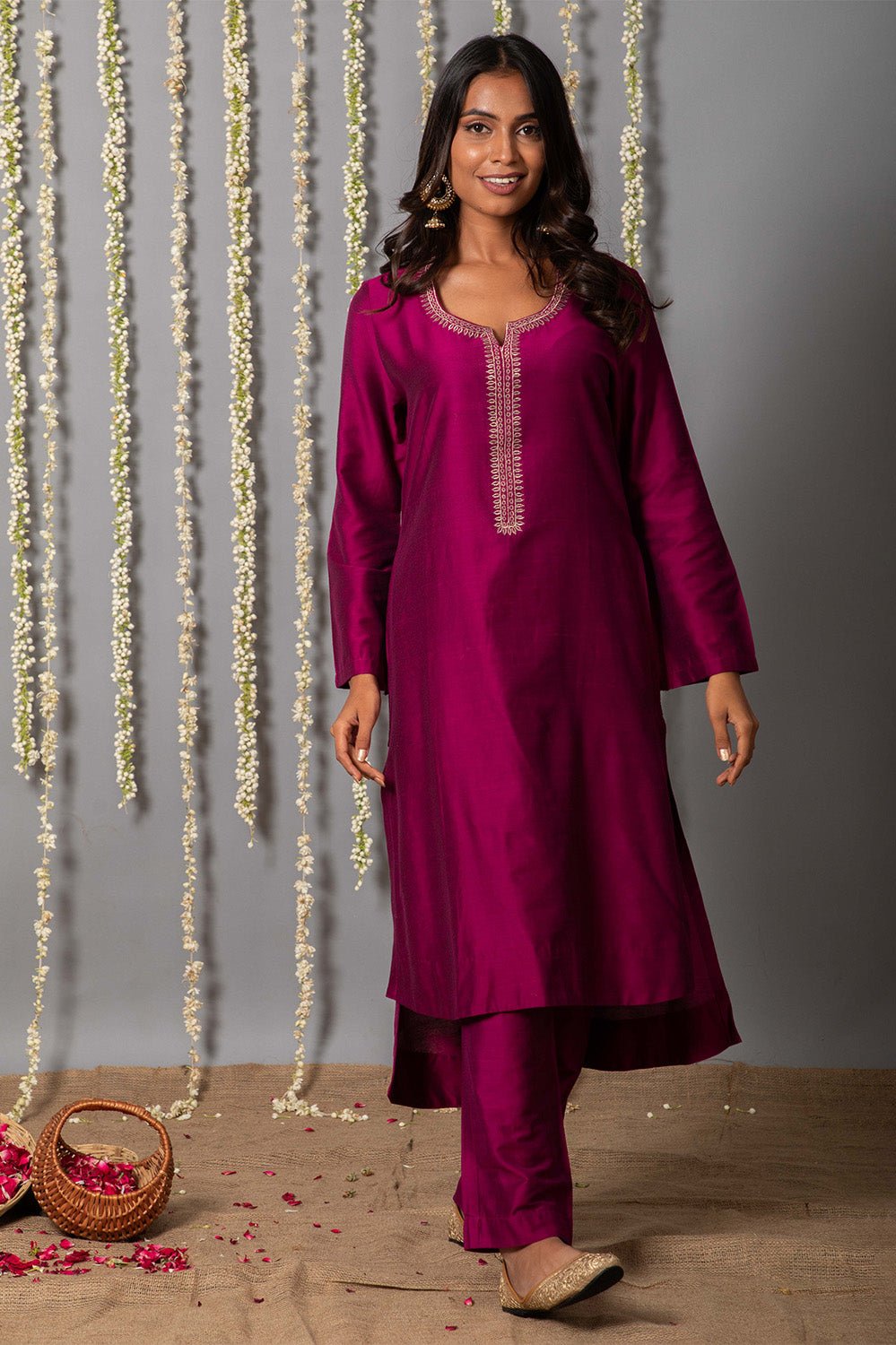Buy Purple Kurta-Set Online