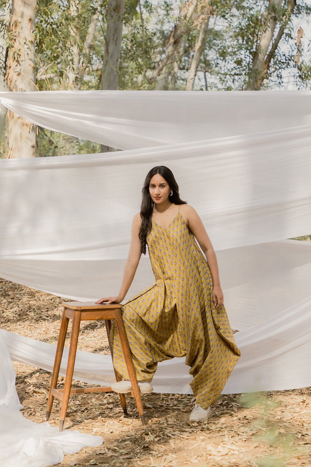 Handblock Ajrak Cotton Jumpsuit