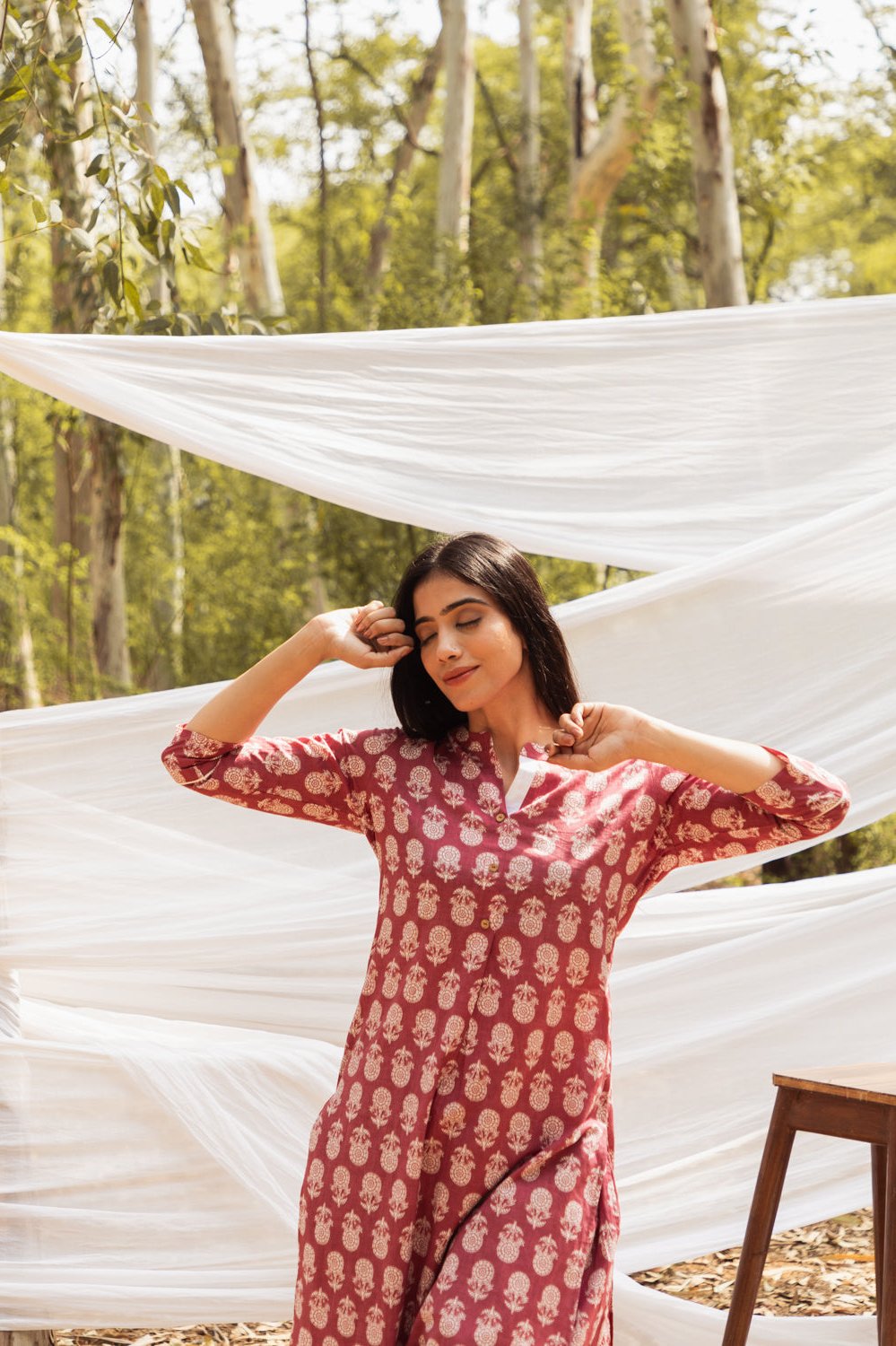 Samiya Asymmetric Elegance: Kurta with Harem Pant - Set of 2