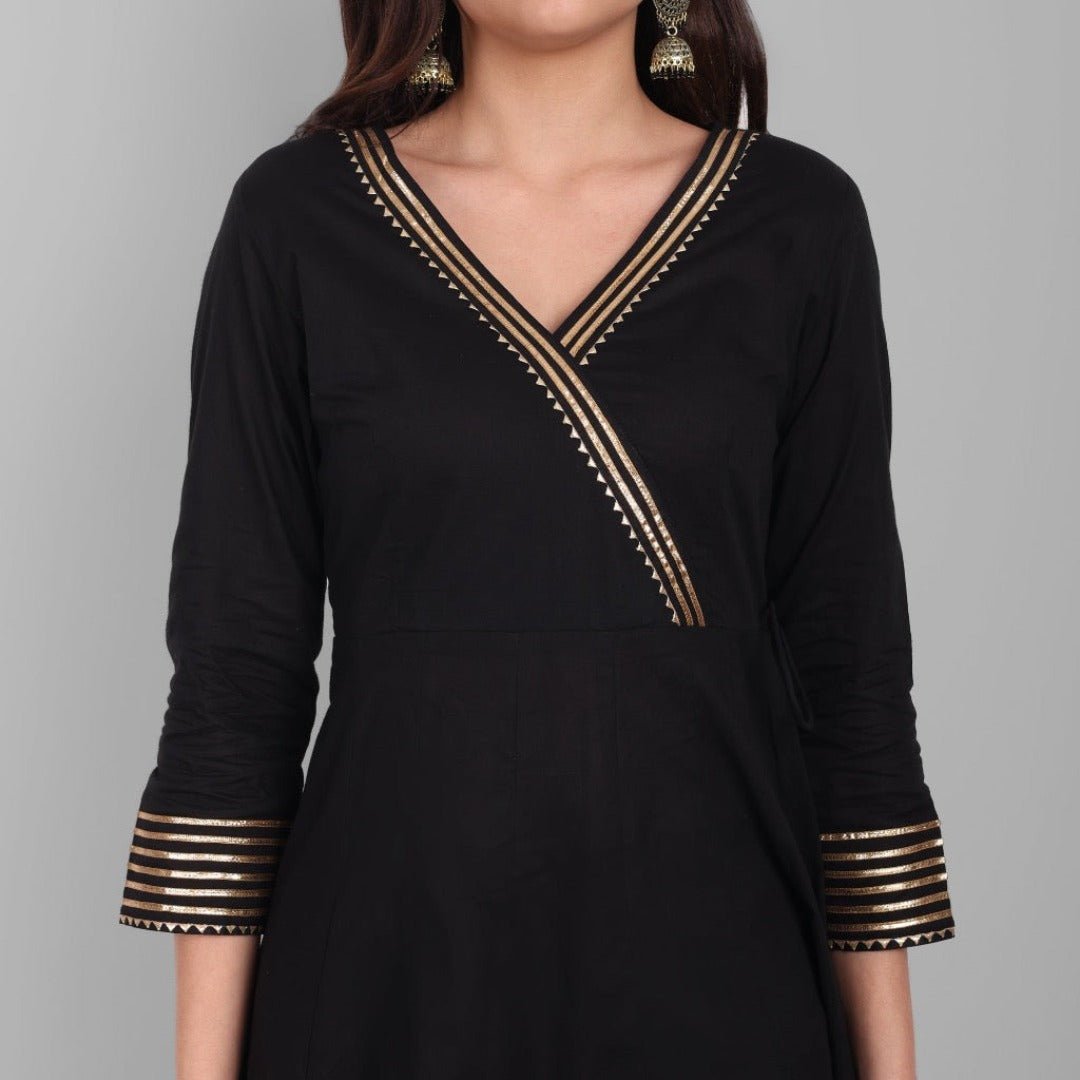 Anarkali Kurta Bottom Dupatta Set Womens