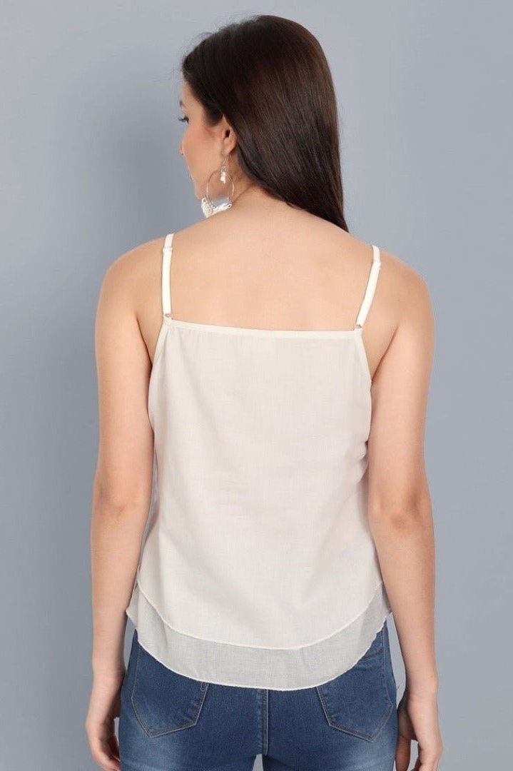 spaghetti straps tank top