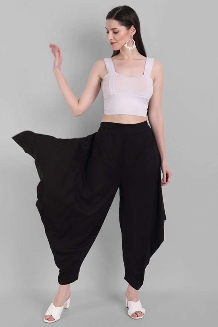 Indian Styles Black Dhoti Pants