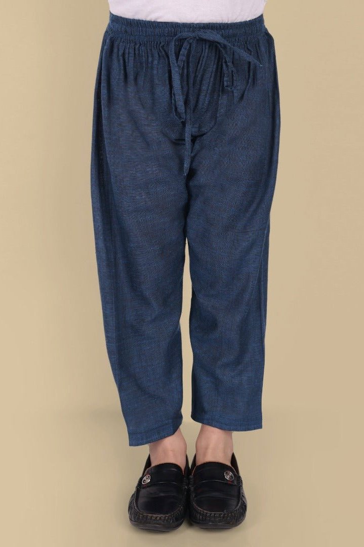 Cotton Linen Pathani Style Blue