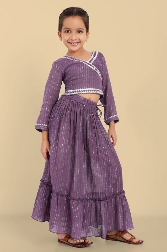 Girls Lehenga Choli Dupatta Set