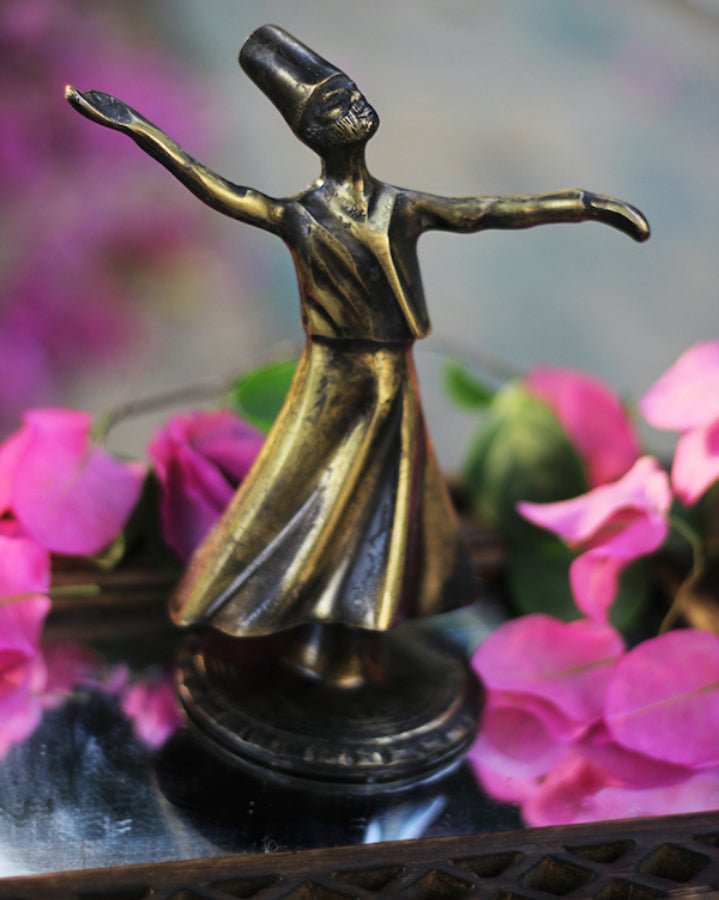 Dark Gray Dancing Sufi-Brass Gift Idea