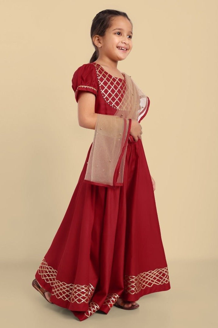Cotton Silk Lehnga Choli with Dupatta