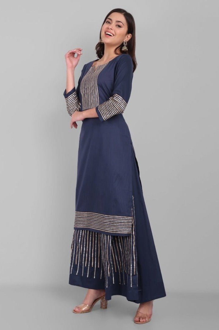 Blue Kurta Sharara