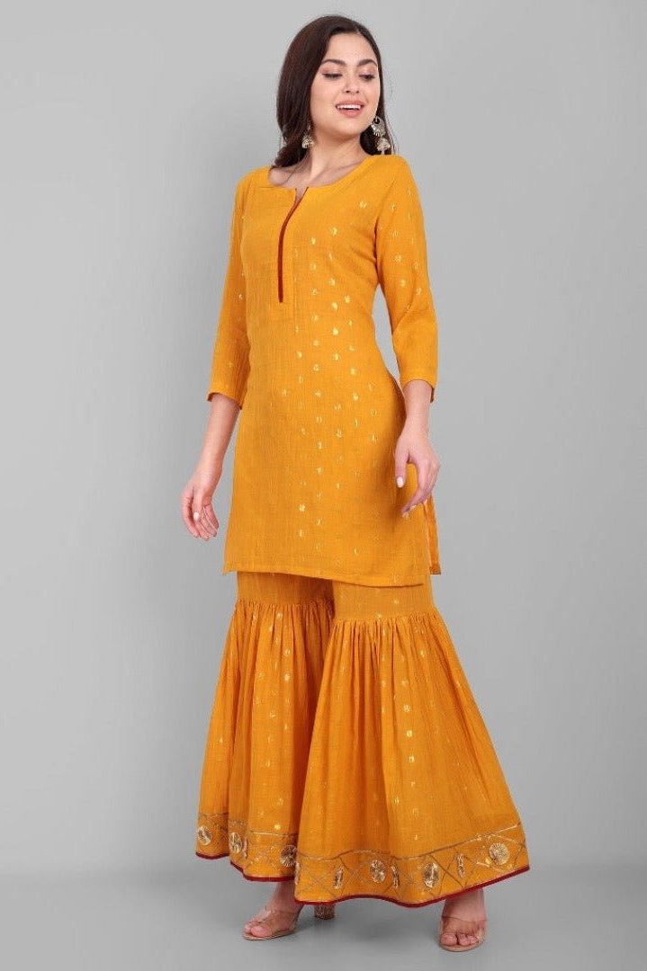 Genda Phool' Sharara Set