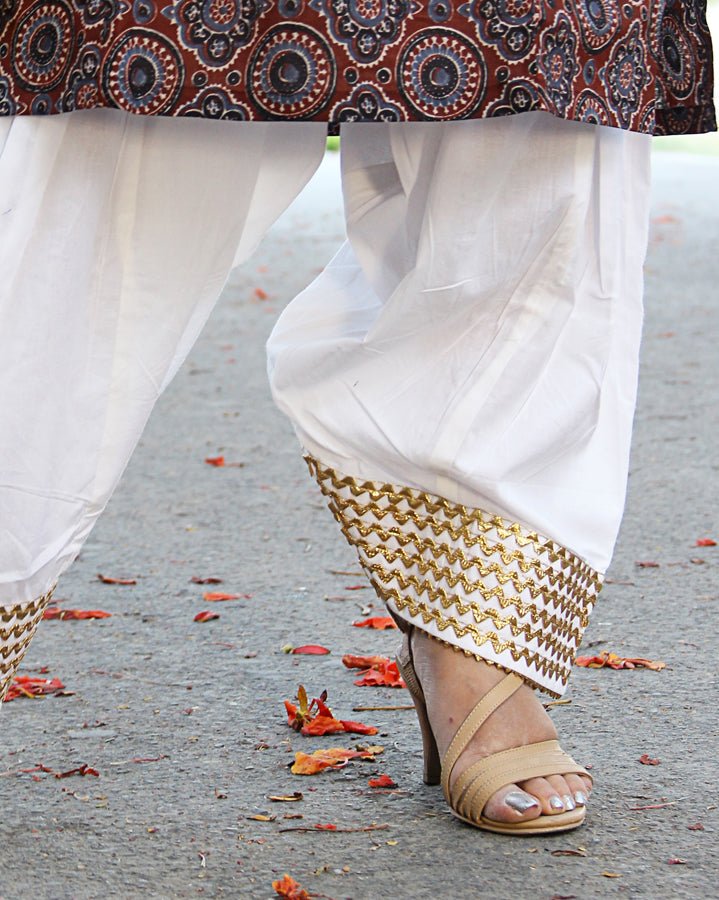 Buy Golden Lahori Poncha Shalwar Online