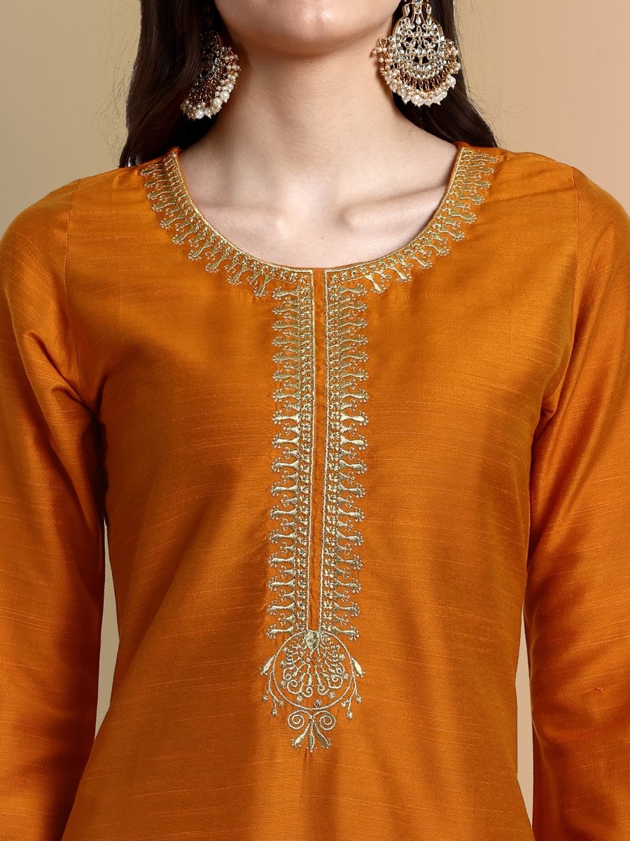 Handcrafted Mustard Co-Ord - Set of 3