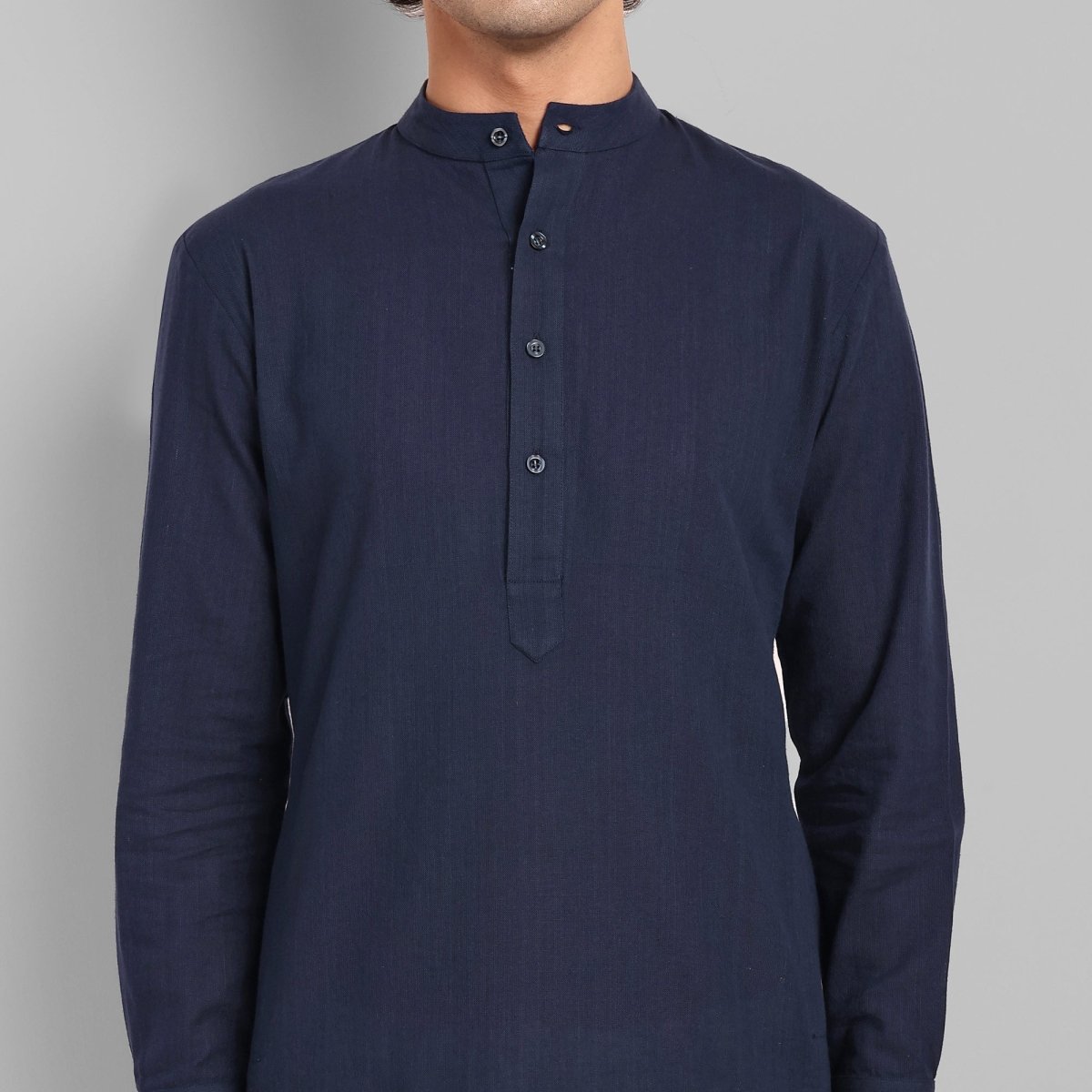MEN&#39;S NAVY BLUE KURTA SET