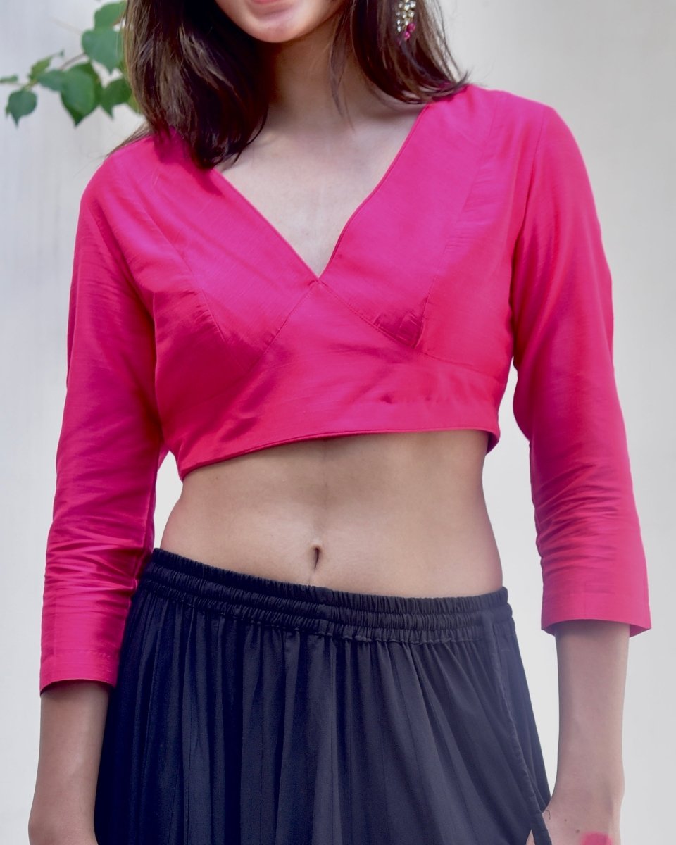 Light Pink Nadira Saree Blouse