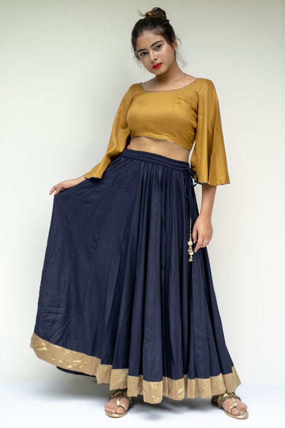 Navy Blue Ethnic Skirt