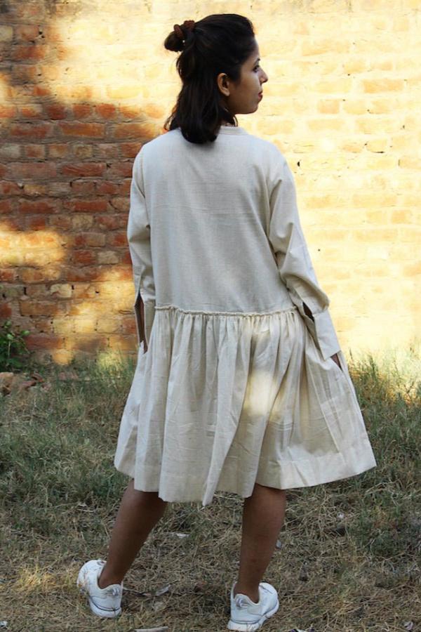 knee length tennis dress with sleeves Tennis Dress for Women High Neck Long Sleeve Wrap Skirt Built in Shorts Tie Front Mini Athletic Dress Workout Rompers Beige at Amazon Women's Clothing store