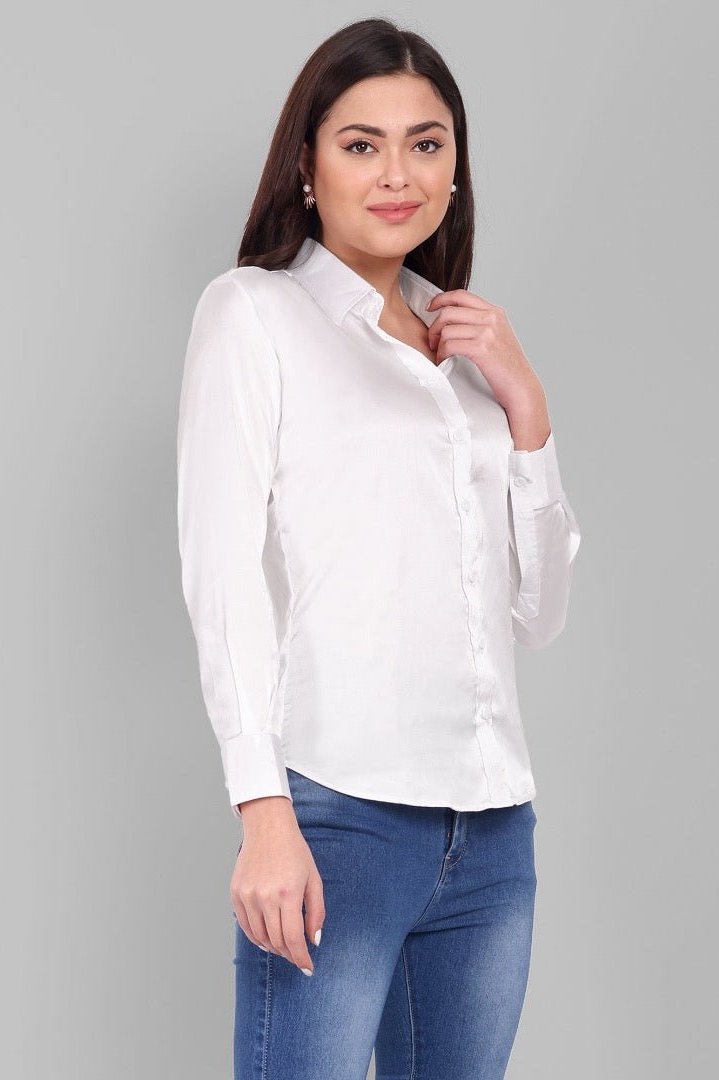 Soft Stand Shirt - White