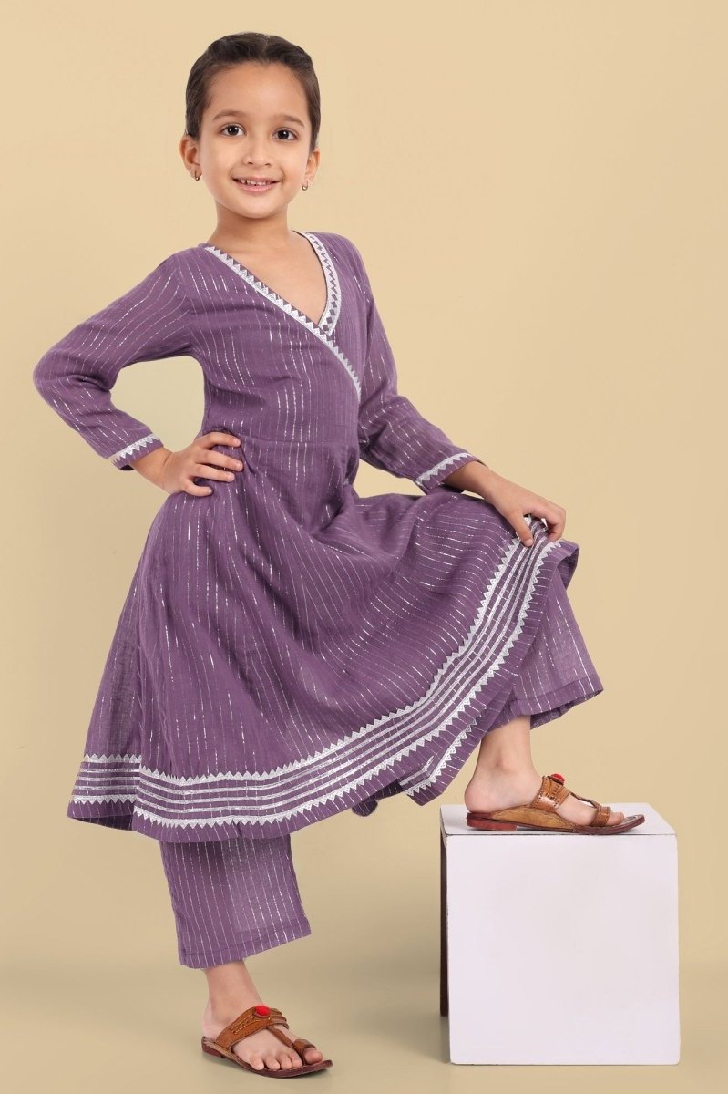 V-Neck Kaasni Anarkali with Dupatta - Mera Rang