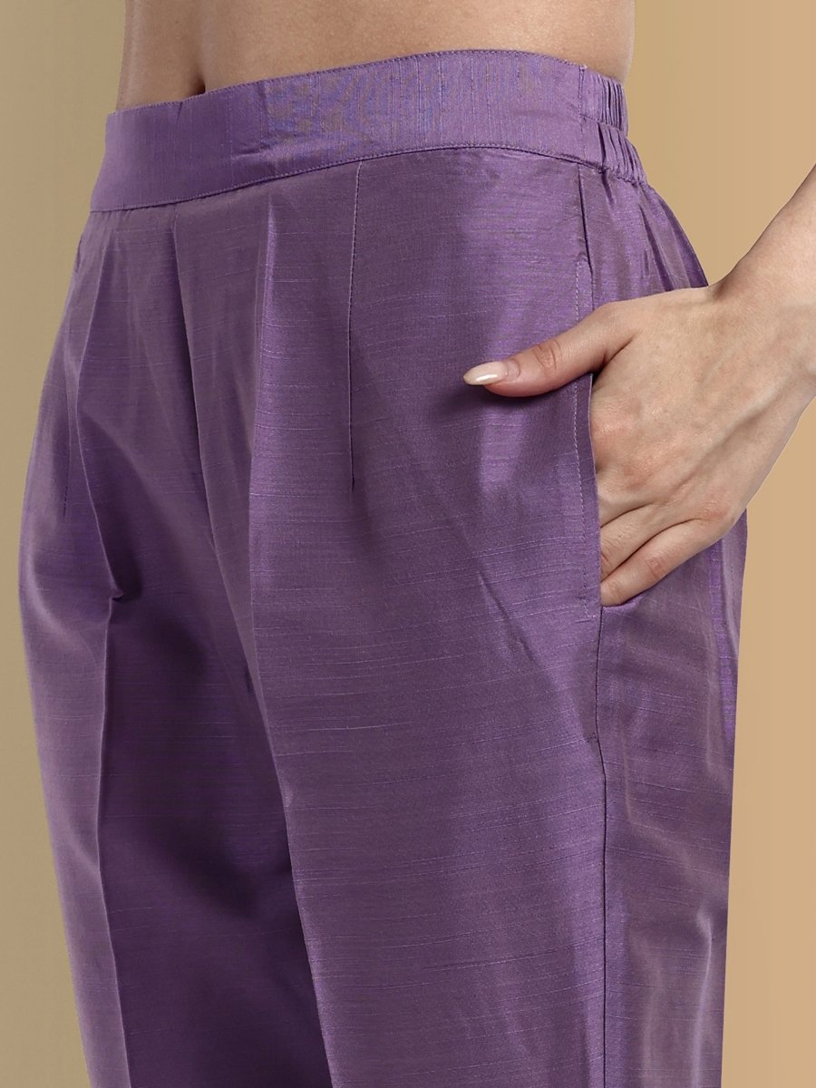 Chanderi Kurta Pant Set Online
