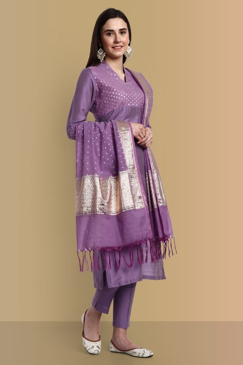 Chanderi Kurta Set